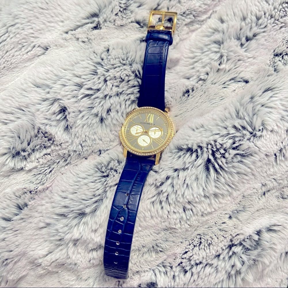 Blue Genuine Leather BCBGMAXAZRIA Watch